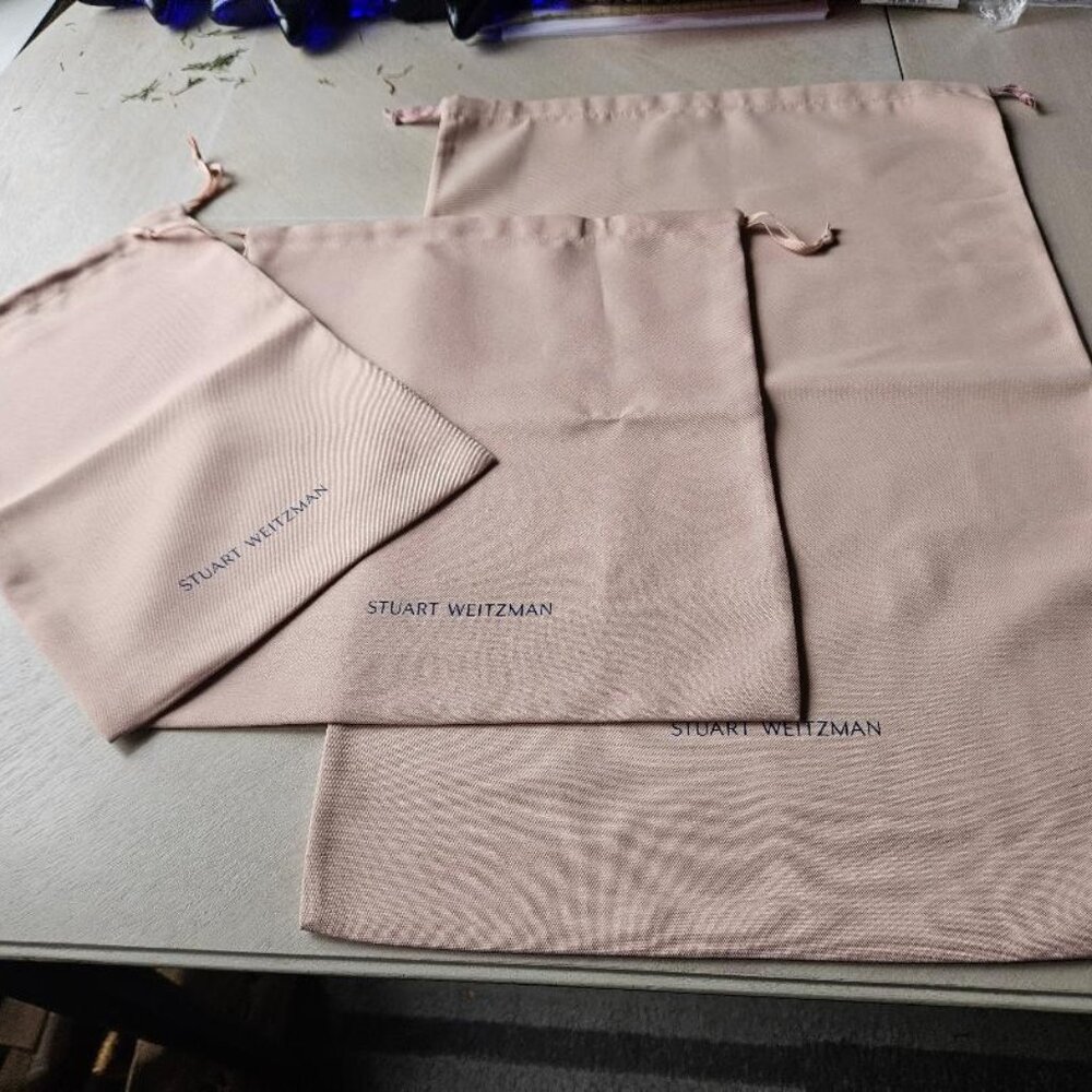 Set of 3 New Stuart Weitzman Drawstring Dust Bags - Picture 5 of 7